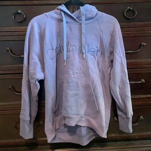 Calvin Klein light blue/purple hoodie. Size is XL super cute and comfy.